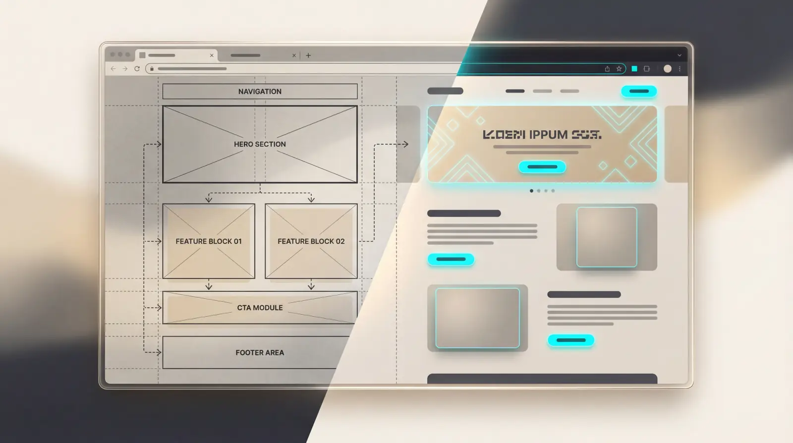 Websites service illustration